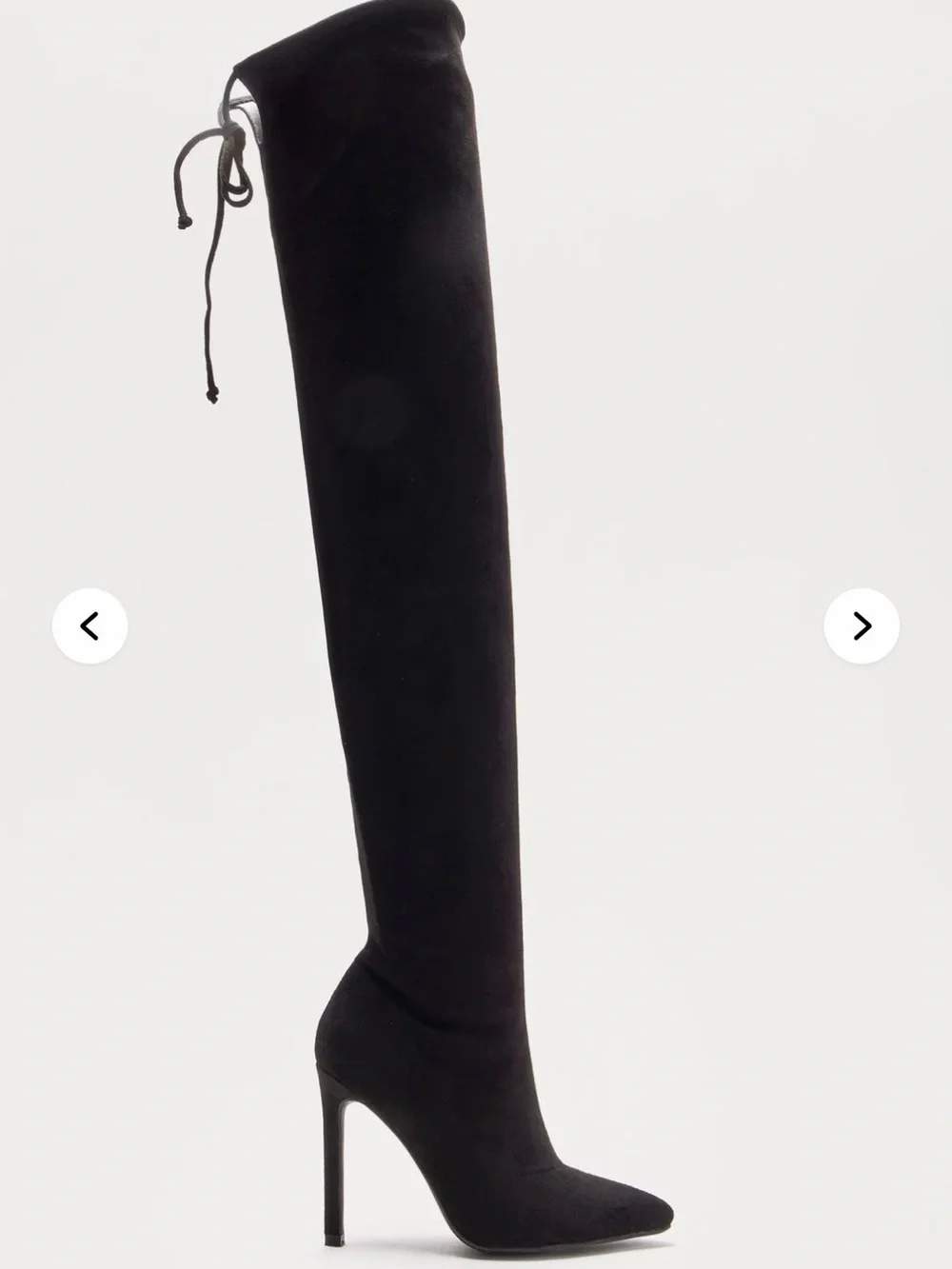 Black thigh high Stiletto Boot - Women